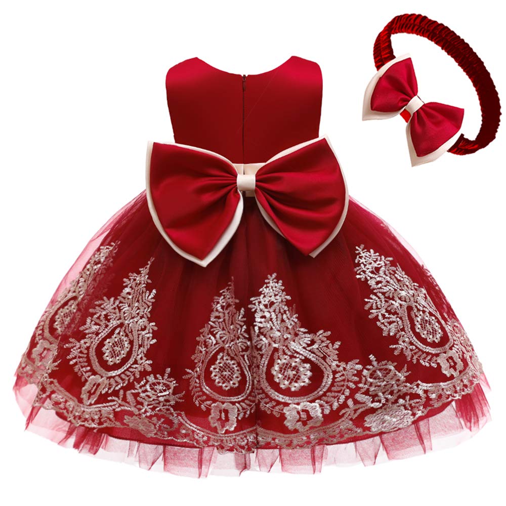 Sleeveless Floral Girl Bow Cake Dress