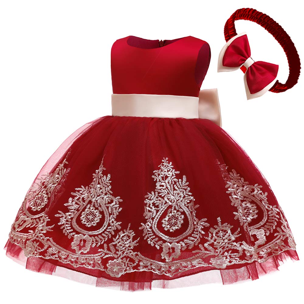 Sleeveless Floral Girl Bow Cake Dress