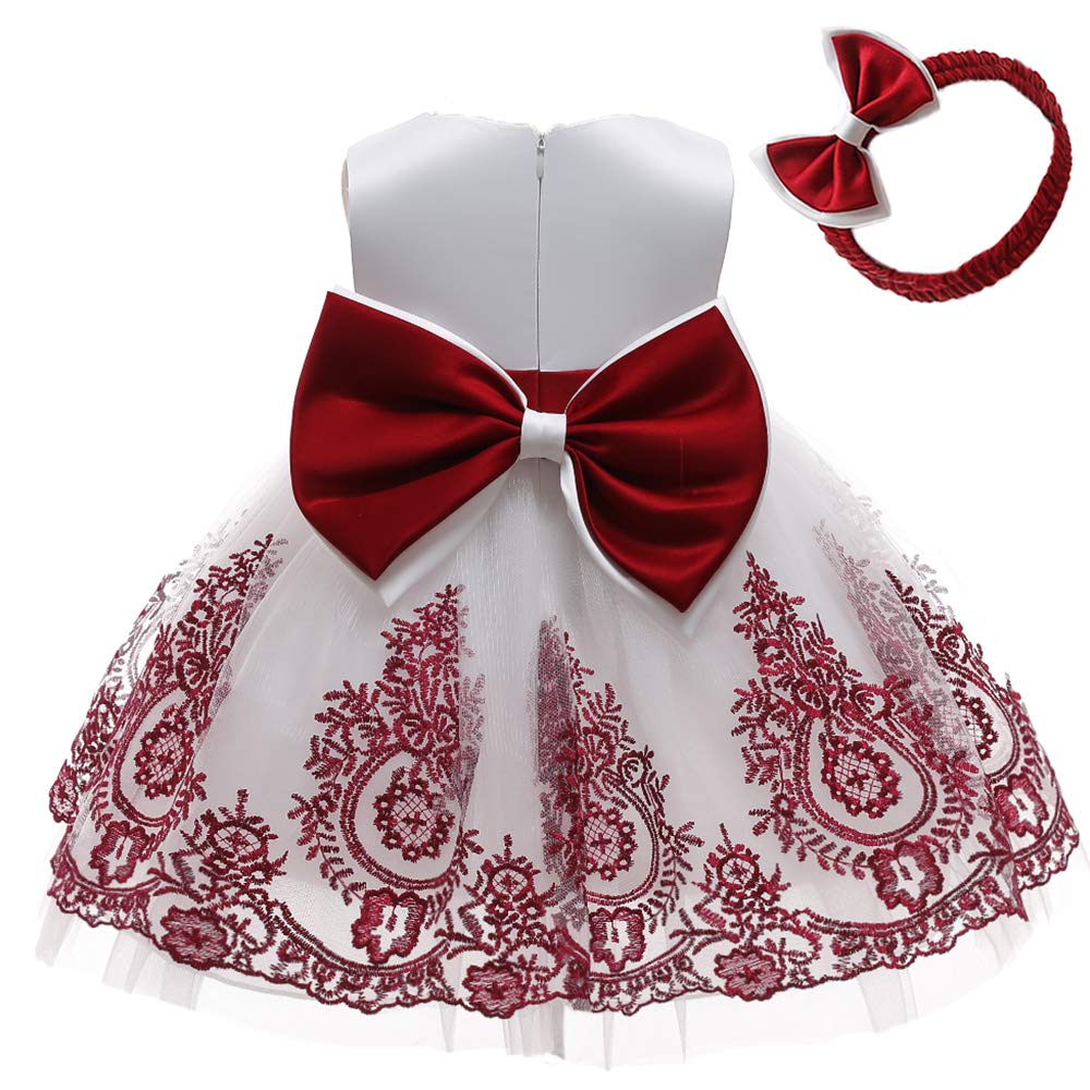 Sleeveless Floral Girl Bow Cake Dress