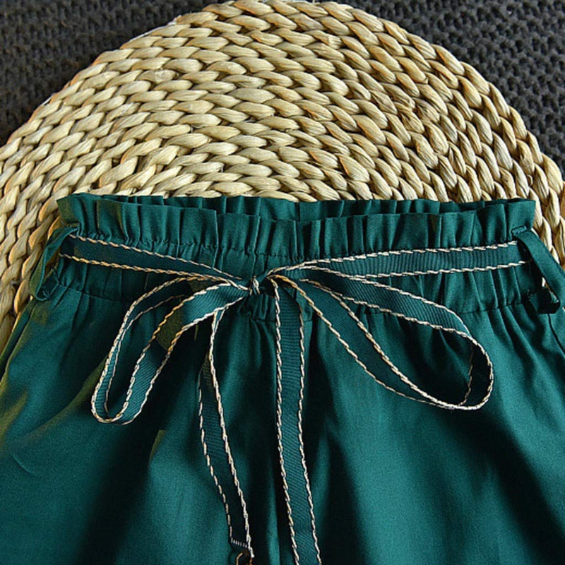 Chiffon-Cotton Summer Set for Kids – Top & Shorts